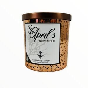 April's November Cashmere Throw Single Wick Candle